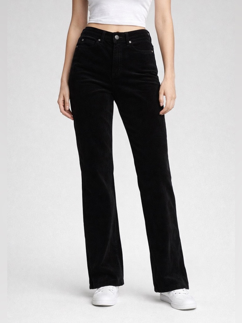 Cambio Black Velour Jeans Style Pants